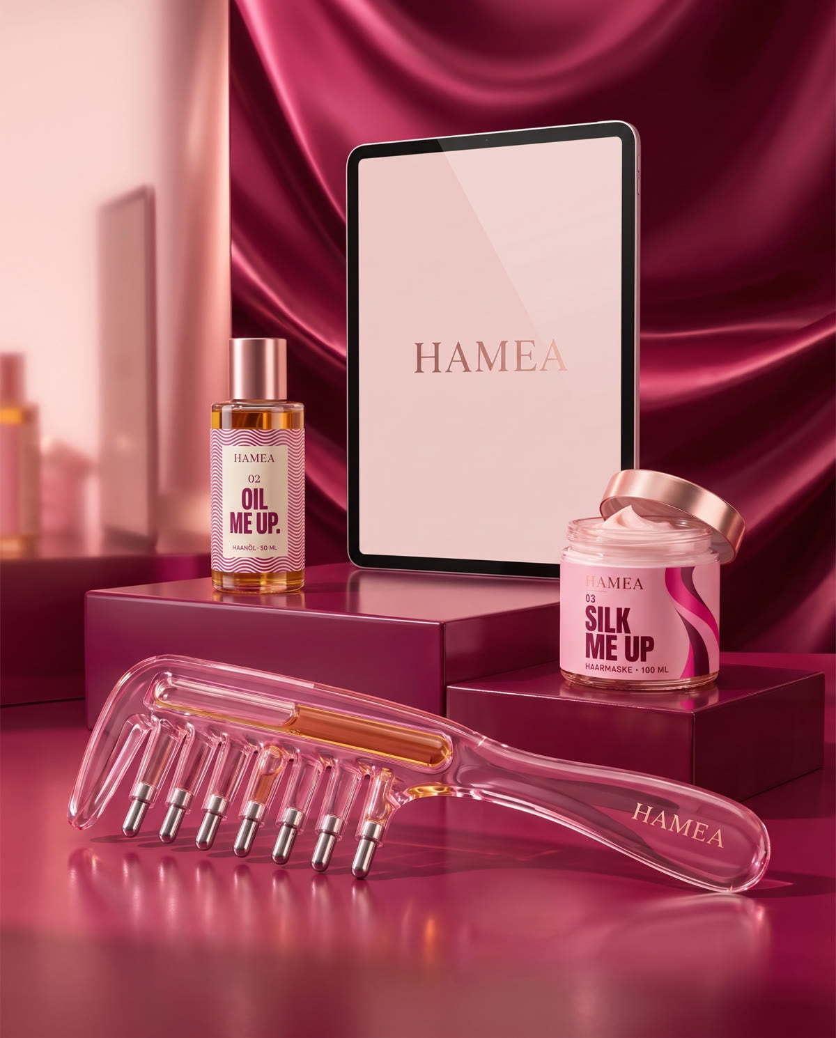 HAMEA All-in-one Ritual: ROOT RITUAL, OIL ME UP, SILK ME UP und E-Book