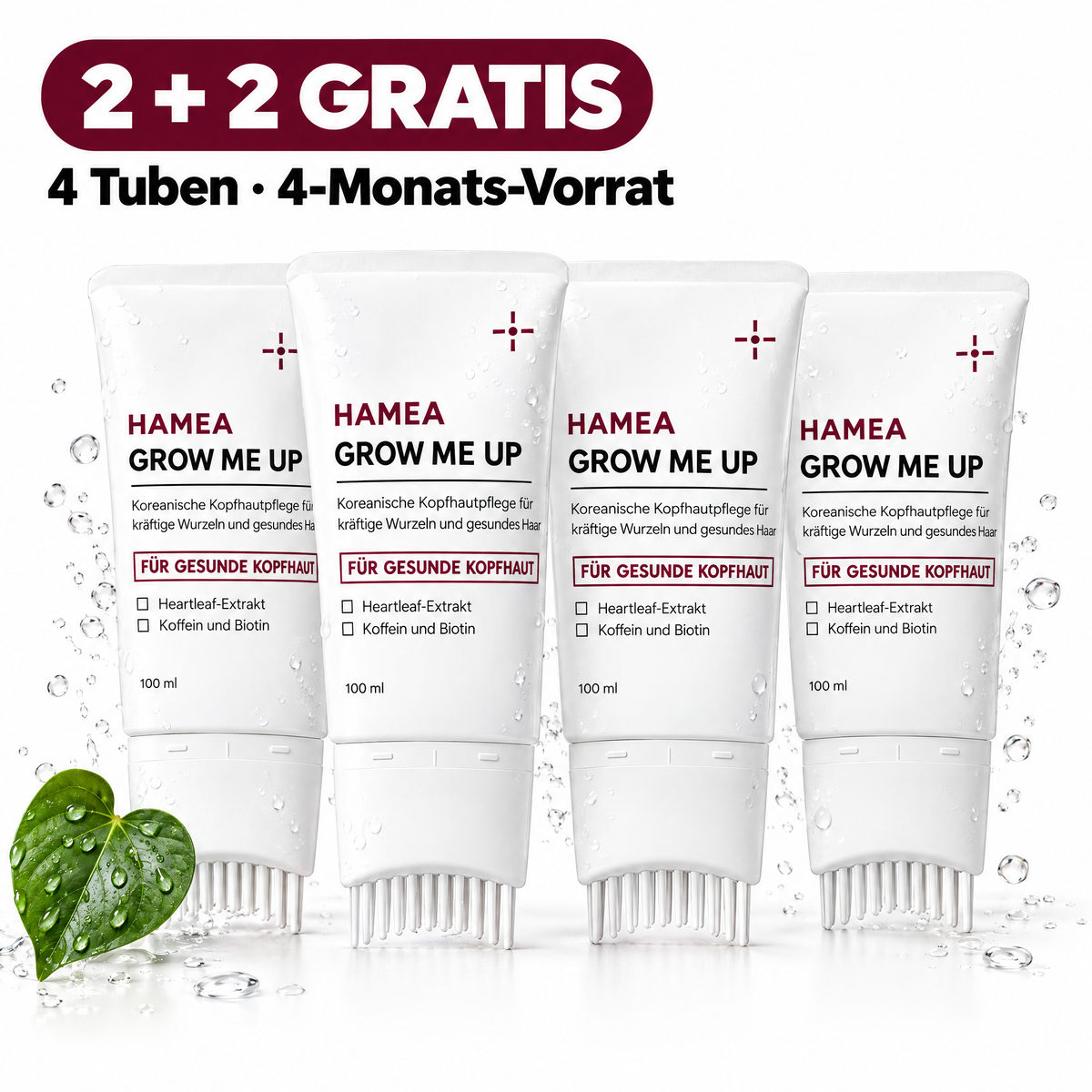 HAMEA GROW ME UP 2 + 2 gratis, 4 Tuben