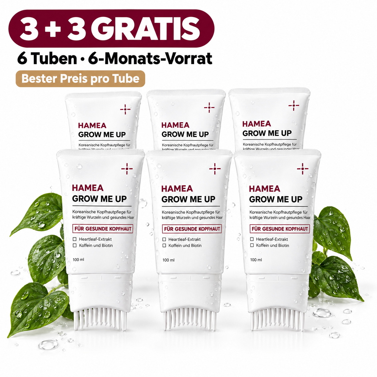 HAMEA GROW ME UP 3 + 3 gratis, 6 Tuben